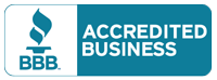 badge from the Better Business Bureau (BBB) for Valley Pest Solutions as an accredited business