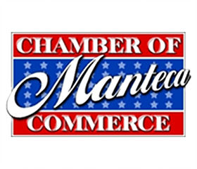 badge from the Manteca Chamber of Commerce for Valley Pest Solutions